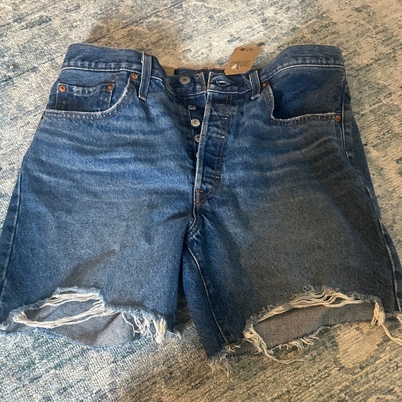 Levi's Pants - Levi's Blue Button-Fly Denim Shorts NEW WITH TAGS 501